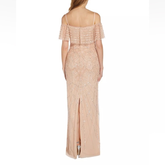 ADRIANNA PAPELL Womens Lined Spaghetti Strap Full-Length Formal Gown - Reemoly - Picture 2 of 2